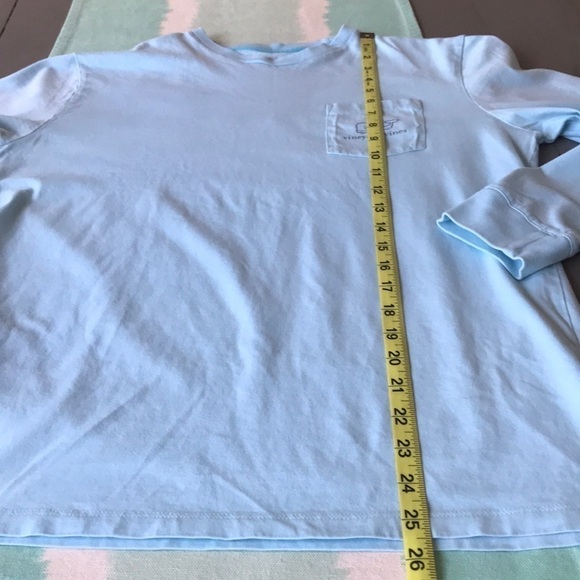Vineyard Vines Long Sleeve Whale Graphic Pocket T-Shirt Blue XL - Picture 9 of 9
